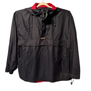 Vintage‎ Chaps Ralph Lauren Men's Navy Red Anorak Hooded Pullover Jacket Size XL
